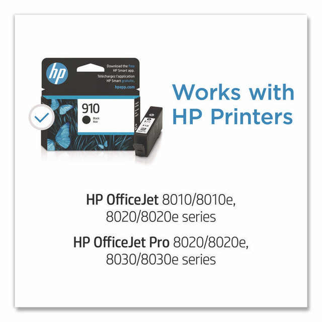 HP INC 3YL61AN HP 910, (3YL61AN) Black Original Ink Cartridge