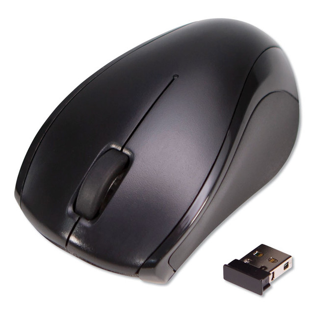 INNOVERA 62210 Compact Mouse, 2.4 GHz Frequency/26 ft Wireless Range, Left/Right Hand Use, Black