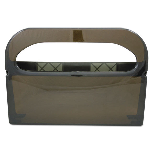 HOSPECO HG-1-2 SMO Health Gards Toilet Seat Cover Dispenser, Half-Fold, 16 x 3.25 x 11.5, Smoke