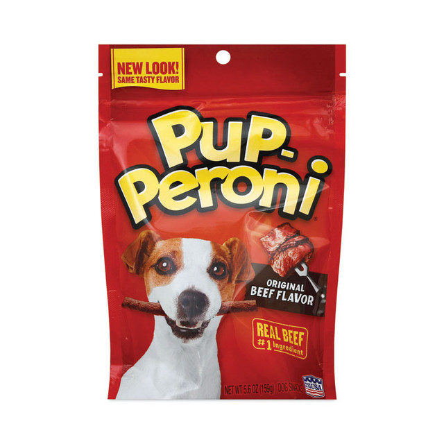 BIG HEART PET INC Pup-Peroni® SMU51021CS Original Beef Flavor Dog Snack Sticks, 8 oz Pouch, 8/Carton