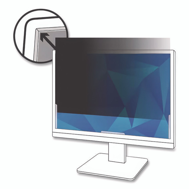 3M/COMMERCIAL TAPE DIV. PF240W1B Frameless Blackout Privacy Filter for 24" Widescreen Flat Panel Monitor, 16:10 Aspect Ratio