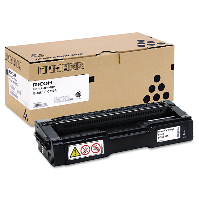 RICOH CORP. 406344 406344 Toner, 2,500 Page-Yield, Black