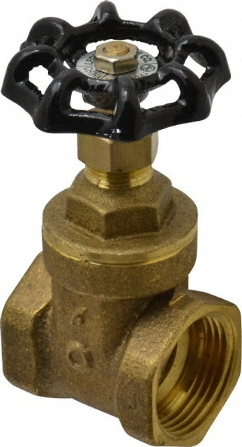 Legend Valve 104-465NL Gate Valve: Gate, 1" Pipe, FNPT x FNPT, Brass