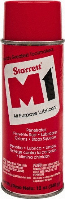 Starrett 95173 Spray Lubricant: 12 oz Aerosol Can