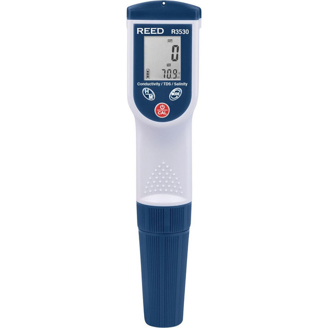 REED Instruments R3530 Conductivity, pH & TDS Meters & Testers; Meter Type: Conductivity/TDS Meter; Minimum Operating Temperature: 32 0F; Maximum Operating Temperature: 122 0F; Display Type: LCD; Automatic Temperature Compensation: Yes; Resolution: 0