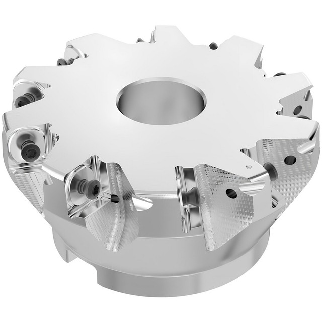 Seco 10134815 Indexable Chamfer & Angle Face Mills; Minimum Cutting Diameter (mm): 125.00 ; Maximum Cutting Diameter (mm): 126.60 ; Maximum Depth of Cut (mm): 13.00 ; Arbor Hole Diameter (mm): 40.00 ; Lead Angle: 88.000 ; Compatible Insert Size Code: