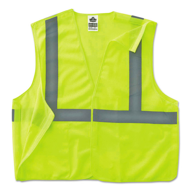 TENACIOUS HOLDINGS, INC. ergodyne® 21075 GloWear 8215BA Type R Class 2 Econo Breakaway Mesh Safety Vest, Large to X-Large, Lime