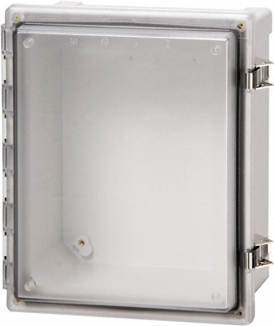 Fibox AR1086CHLT Standard Electrical Enclosure: Polycarbonate, NEMA 12, 13, 4, 4X, 6 & 6P