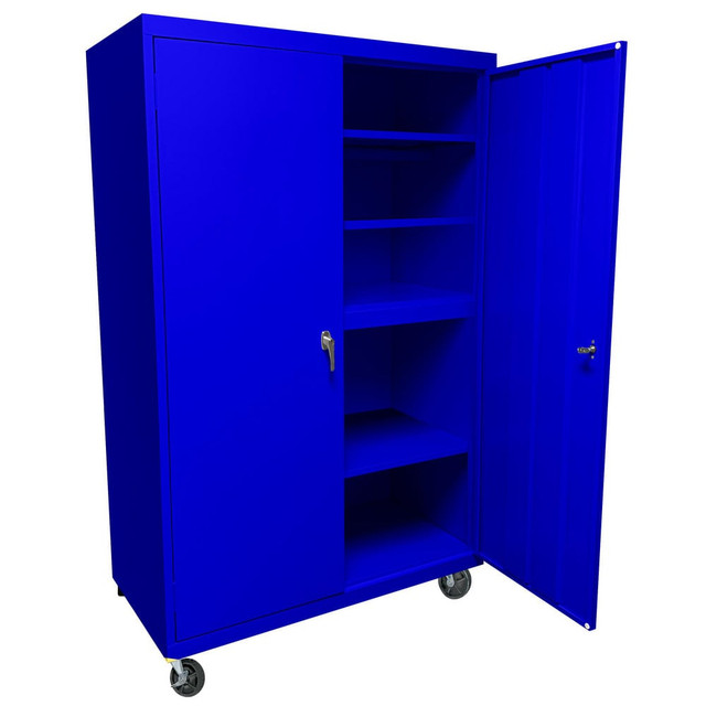 Steel Cabinets USA MAAH-48722RB-BL Storage Cabinets; Cabinet Type: Mobile Storage; Lockable Storage ; Cabinet Material: Steel ; Width (Inch): 48in ; Depth (Inch): 24in ; Cabinet Door Style: Lockable ; Height (Inch): 72in