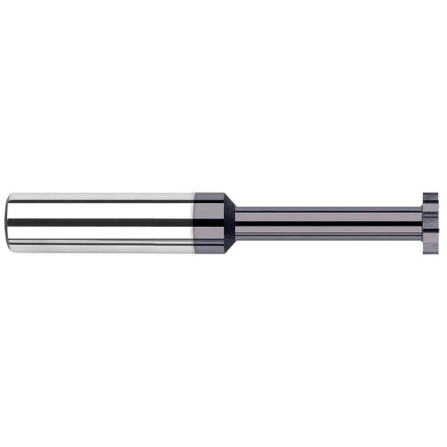 Harvey Tool 71580-C3 Woodruff Keyseat Cutter: 0.5" Cut Dia, 0.25" Cut Width, 1/2" Shank Dia, Straight Tooth