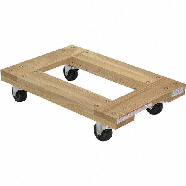 Vestil HDOF-1624-9 Dolly: Hardwood Top