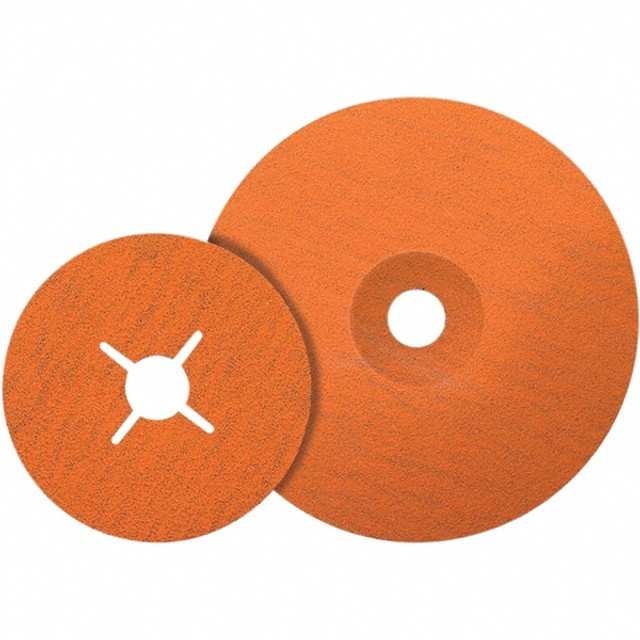 WALTER Surface Technologies 15X508B Fiber Disc: 5" Disc Dia, 7/8" Hole, 80 Grit, Ceramic