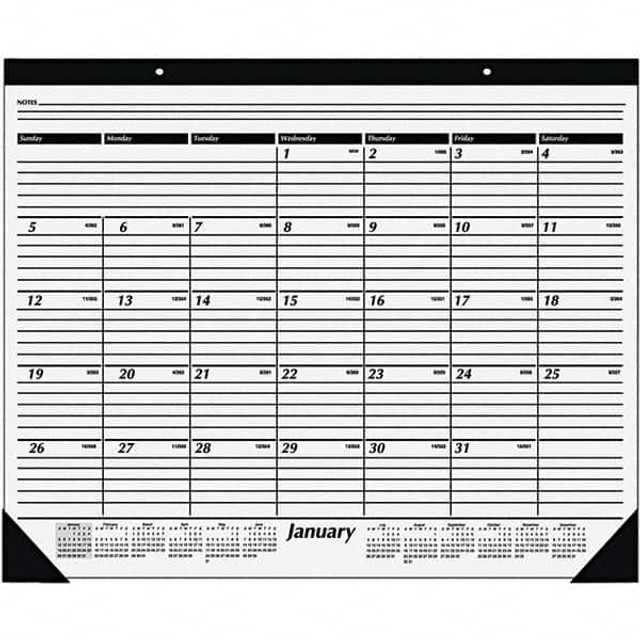AT-A-GLANCE AAGSK3000 Desk Pad Calendar: 12 Sheets