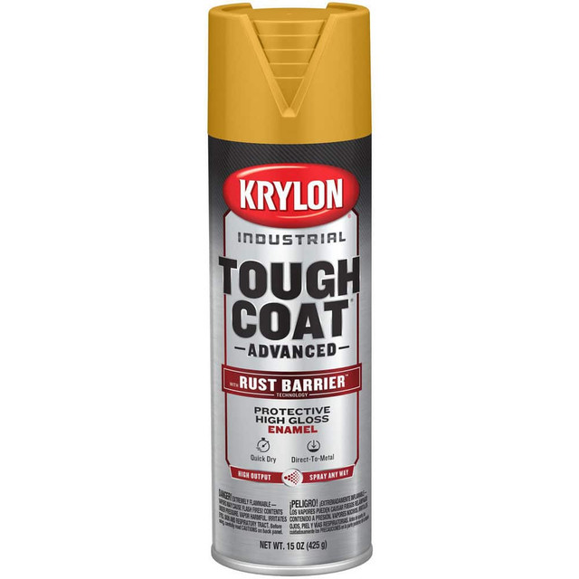 Krylon K00479008 Spray Paints; Product Type: Rust-Preventive Acrylic Alkyd Enamel ; Type: Acrylic Alkyd Enamel Spray Paint ; Color: Industrial Yellow ; Finish: Gloss ; Color Family: Yellow ; Container Size (oz.): 15.000