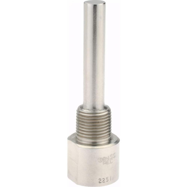 Alloy Engineering .5-260S-U2.5 4 Inch Overall Length, 1/2 Inch Thread, 304 Stainless Steel Standard Thermowell