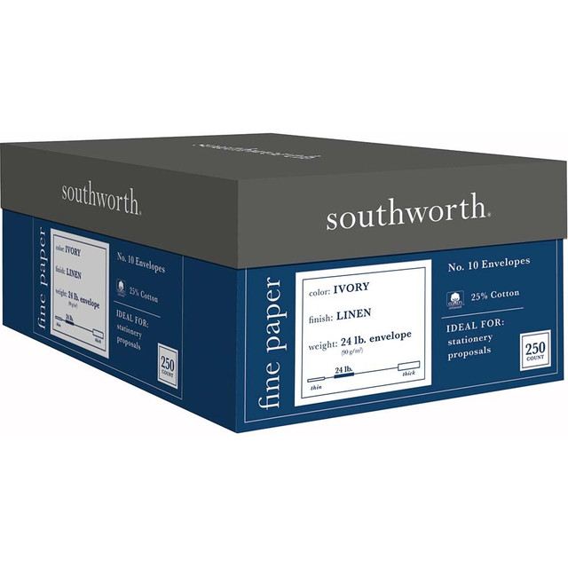 Southworth SOUJ56410 Business Envelope Mailer: 9-1/2" OAW, 4-1/8" OAL