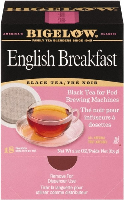 Bigelow BTC009906 Pack of (18), English Breakfast Tea Pods, 1.90 oz