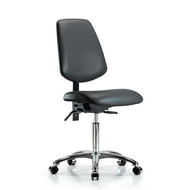 Blue Ridge Ergonomics MSC49158 Task Chair: Vinyl, Carbon