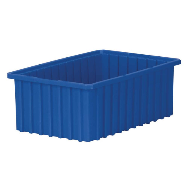 Akro-Mils 33166 BLUE Polypropylene Dividable Storage Tote: 35 lb Capacity