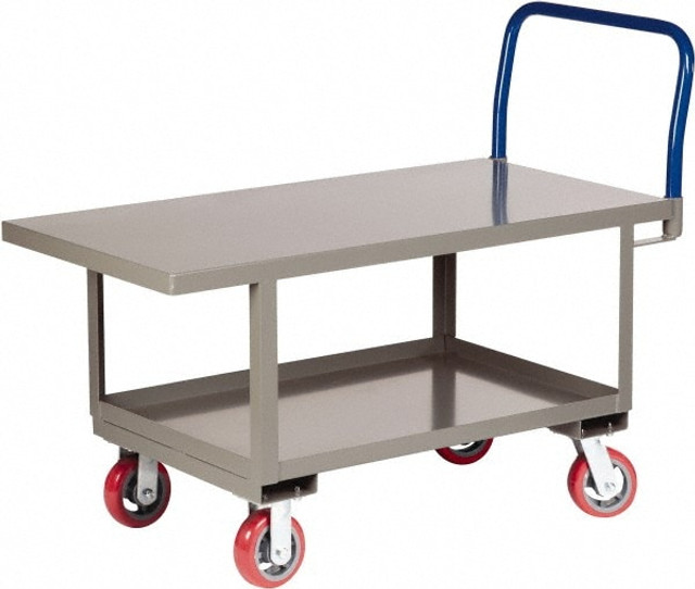 Little Giant. RNB2-2448-6PY Platform Truck: 2,000 lb Capacity, Steel Deck, 48" Long