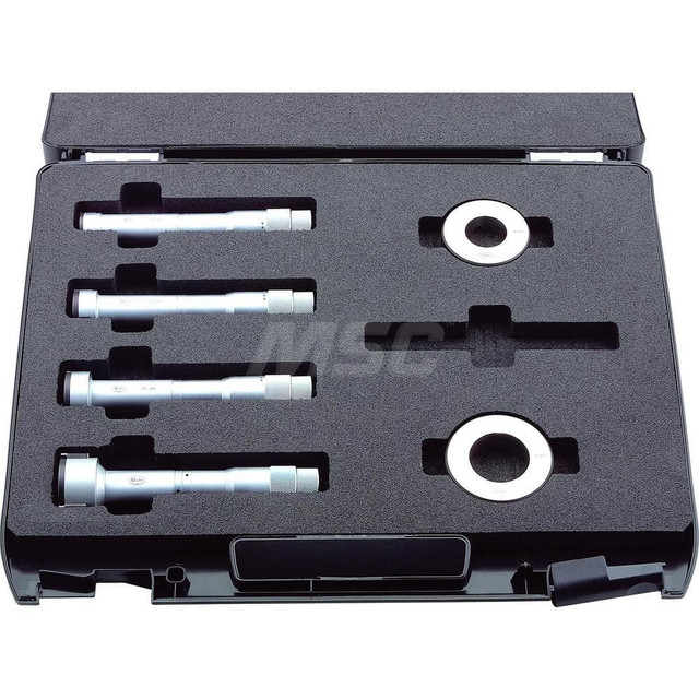 Mahr 4190351 Mechanical Inside Micrometer Set: 0.4725 to 0.787" Range, Satin Chrome Finish