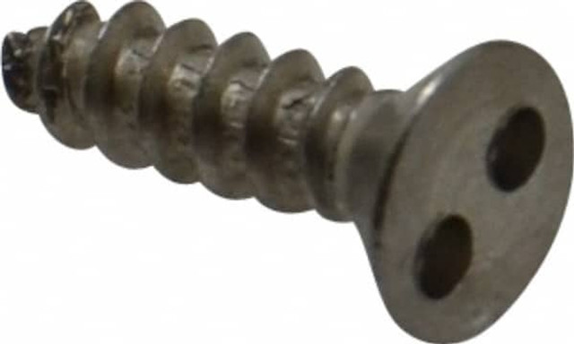 MSC 1.6A12FS Sheet Metal Screw: #6, Flat Head, Spanner