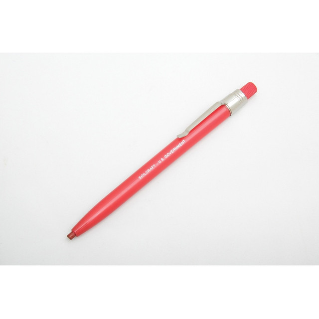 SKILCRAFT NSN2236675  China Marker Wax Pencil - Refillable - Red Lead - Red Barrel - 1 Dozen