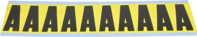 MSC SB5-A Number & Letter Label: "A", Rectangle, 1" Wide