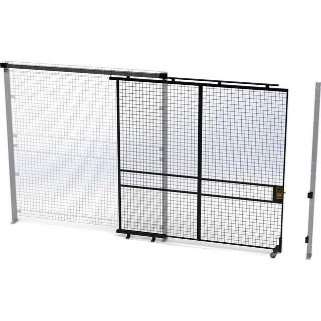 Husky Rack & Wire V590808 Temporary Structure Partitions; Overall Height: 96in ; Width (Inch): 94 ; Overall Depth: 1.5in ; Construction: Welded ; Material: Steel ; Color: Black