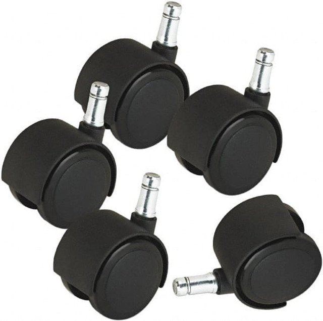 Master Caster MAS23622 Pack of (5) Matte Black Carpet Casters