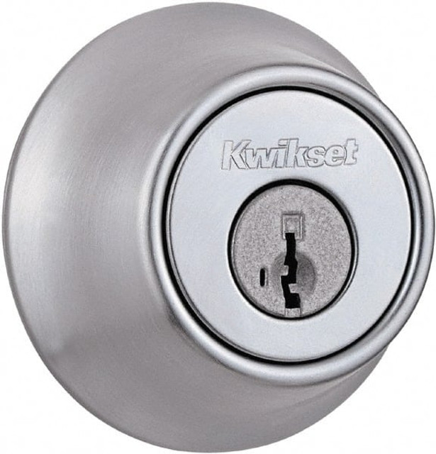 Kwikset 660 26D SMT 6AL 1-3/8 to 1-3/4 Inch Door Thickness, Satin Chrome Finish, Single Cylinder with Thumb Turn, Deadbolt