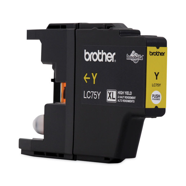 BROTHER INTL. CORP. LC75Y LC75Y Innobella High-Yield Ink, 600 Page-Yield, Yellow