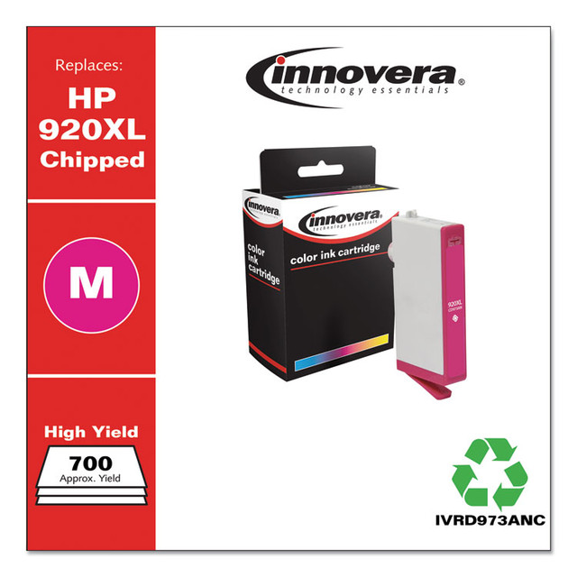 INNOVERA D973ANC Remanufactured Magenta High-Yield Ink, Replacement for 920XL (CD973AN), 700 Page-Yield