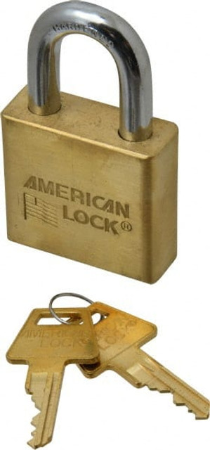 American Lock A5570KA-38376 Padlock: Brass & Steel, Keyed Alike, 2" Wide