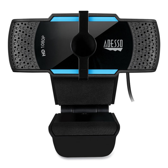 ADESSO INC CYBERTRACKH5 CyberTrack H5 1080P HD USB AutoFocus Webcam with Microphone, 1920 pixels x 1080 pixels, 2 Mpixels, Black