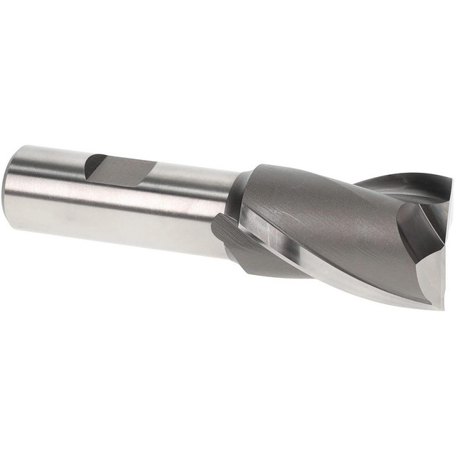 Hertel E1030920 Square End Mill: 1-1/8" Dia, 1-5/8" LOC, 2 Flutes, High Speed Steel