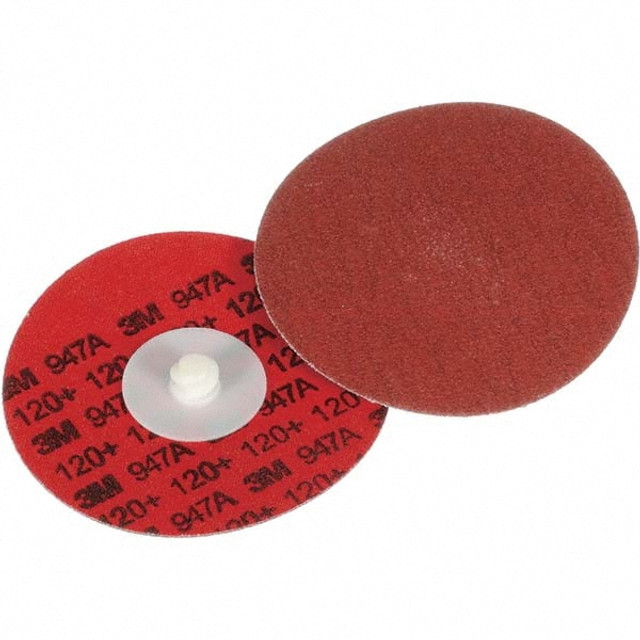 3M 7100076935 Quick-Change Disc: 4" Disc Dia, 120 Grit, Ceramic, Coated