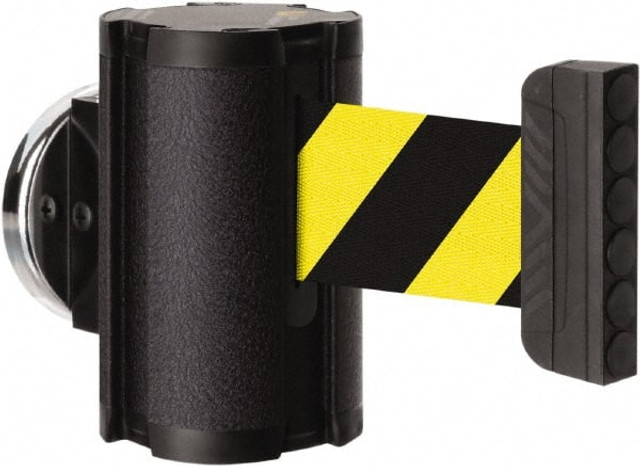 Lavi Industries 50-3010MG/WB/SF Pedestrian Barrier: Aluminum, Black, Wall Mount, Use with Magnetic Barriers