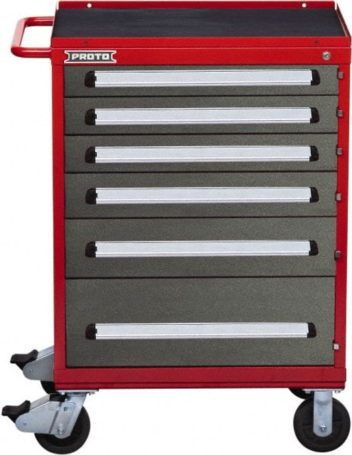 Proto J563042-6SG Steel Tool Roller Cabinet: 6 Drawers