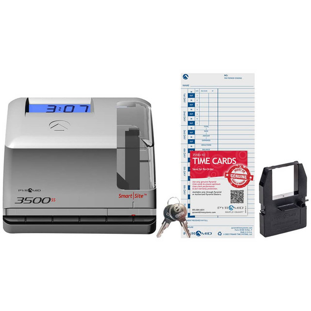 Pyramid 3500SS SmartSite Time Clock and Document Stamp