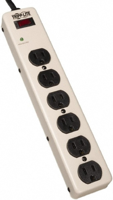 Tripp-Lite PM6NS 6 Outlets, 120 VAC15 Amps, 6' Cord, Power Outlet Strip