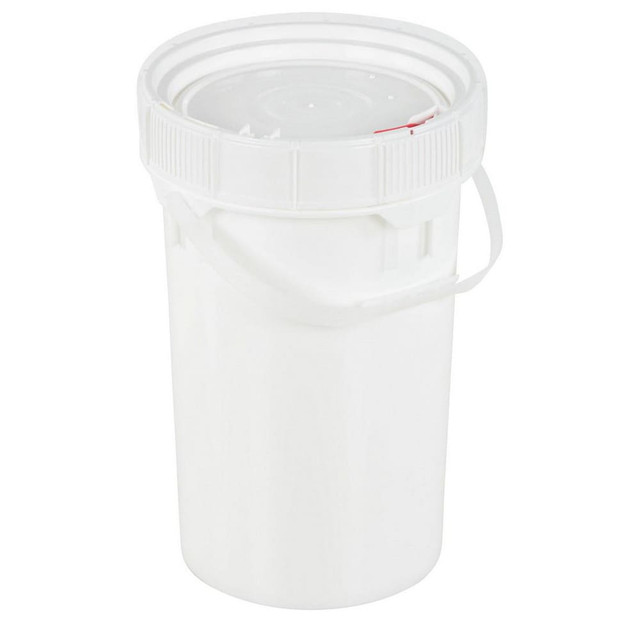 Vestil PAIL-SCR-65-W Pail: High-Density Polyethylene, 19-7/16" High, 12-5/8" Dia, with Handle