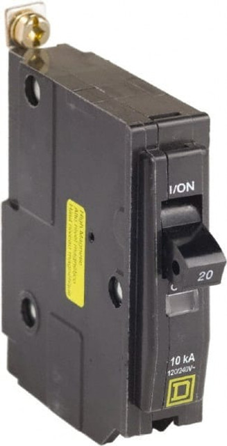 Square D QOB120HM 20 Amp, 120 VAC, 1 Pole, Bolt On Miniature Circuit Breaker