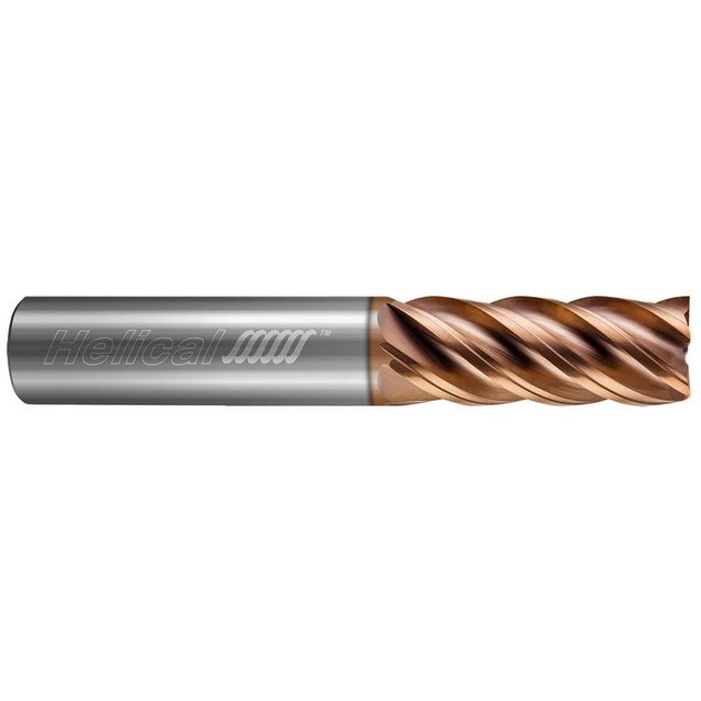 Helical Solutions 82525 Square End Mill: 1/8" Dia, 3/8" LOC, 5 Flutes, Solid Carbide