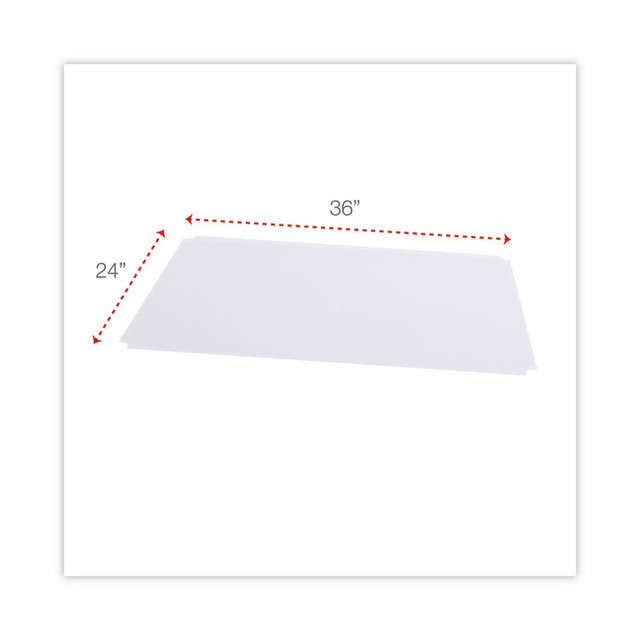 ALERA SW59SL3624 Shelf Liners For Wire Shelving, Clear Plastic, 36w x 24d, 4/Pack