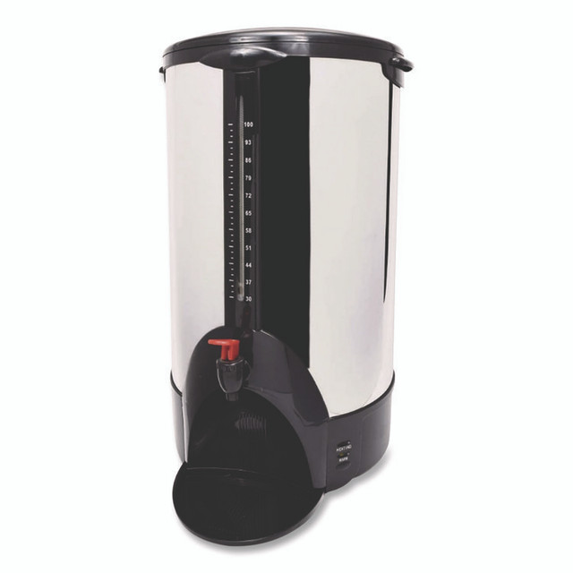 RDI USA Coffee Pro CP100XX Home/Business 100-Cup Double-Wall Percolating Urn, Stainless Steel