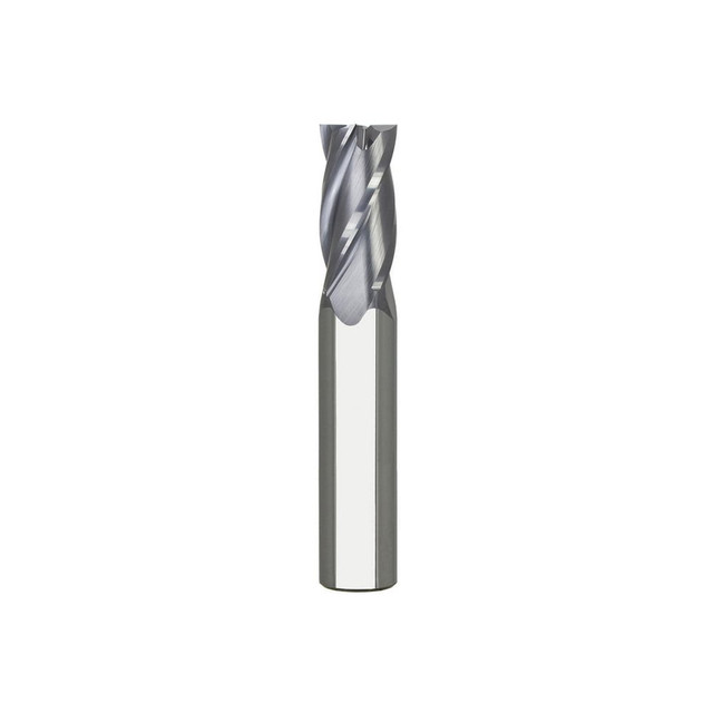 Niagara Cutter 17005471 Square End Mill: 1/8'' Dia, 1/4'' LOC, 1/8'' Shank Dia, 1-1/2'' OAL, 4 Flutes, Solid Carbide