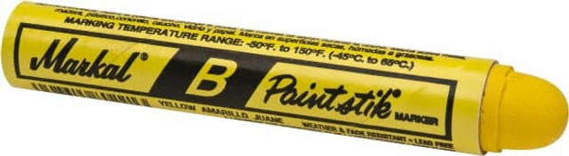 Markal 80221X48 Paint Pen Marker: Yellow, Ball Point