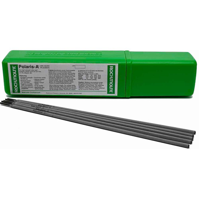 Rockmount Research and Alloys 1704 Polaris A Stick Welding Electrode: 1/8" Dia, 14" Long, Low Hydrogen Carbon Steel Alloy