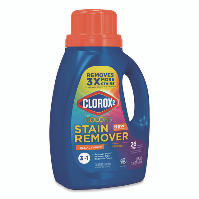 CLOROX SALES CO. 2® 30037 For Colors Stain Remover and Laundry Additive, Bleach Free, Original, 33 oz Bottle, 6/Carton